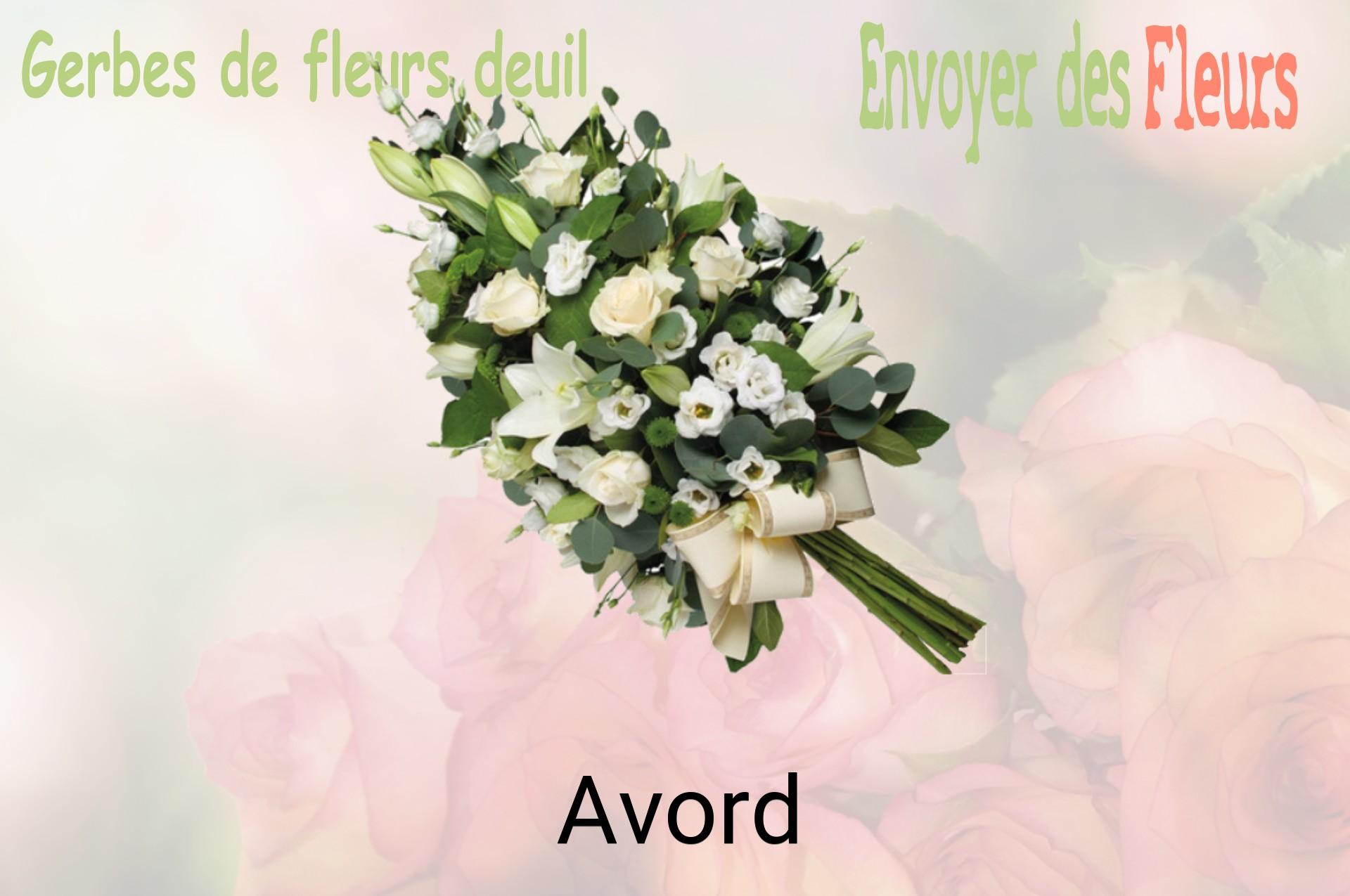 Gerbe de fleurs de deuil livrée à Avord